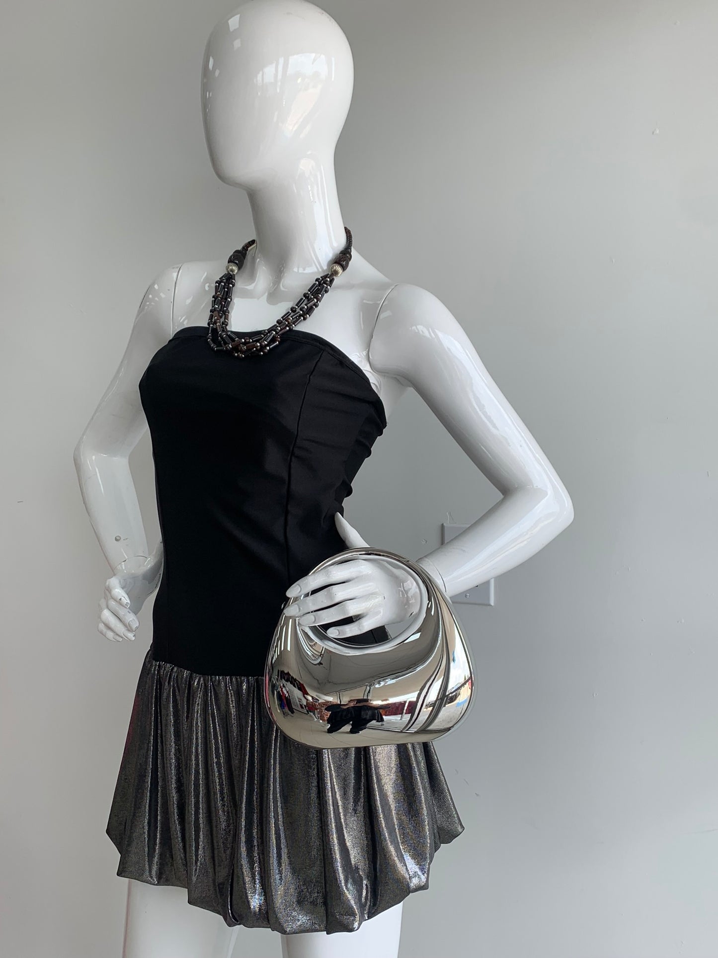 Metallic Glam Mini Dress