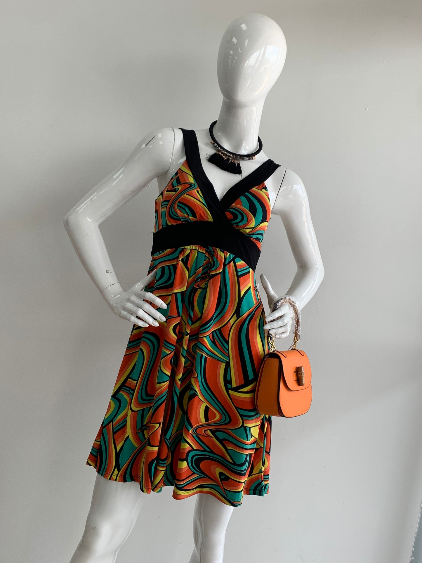 Boho Chic Tribal Print Shift Dress