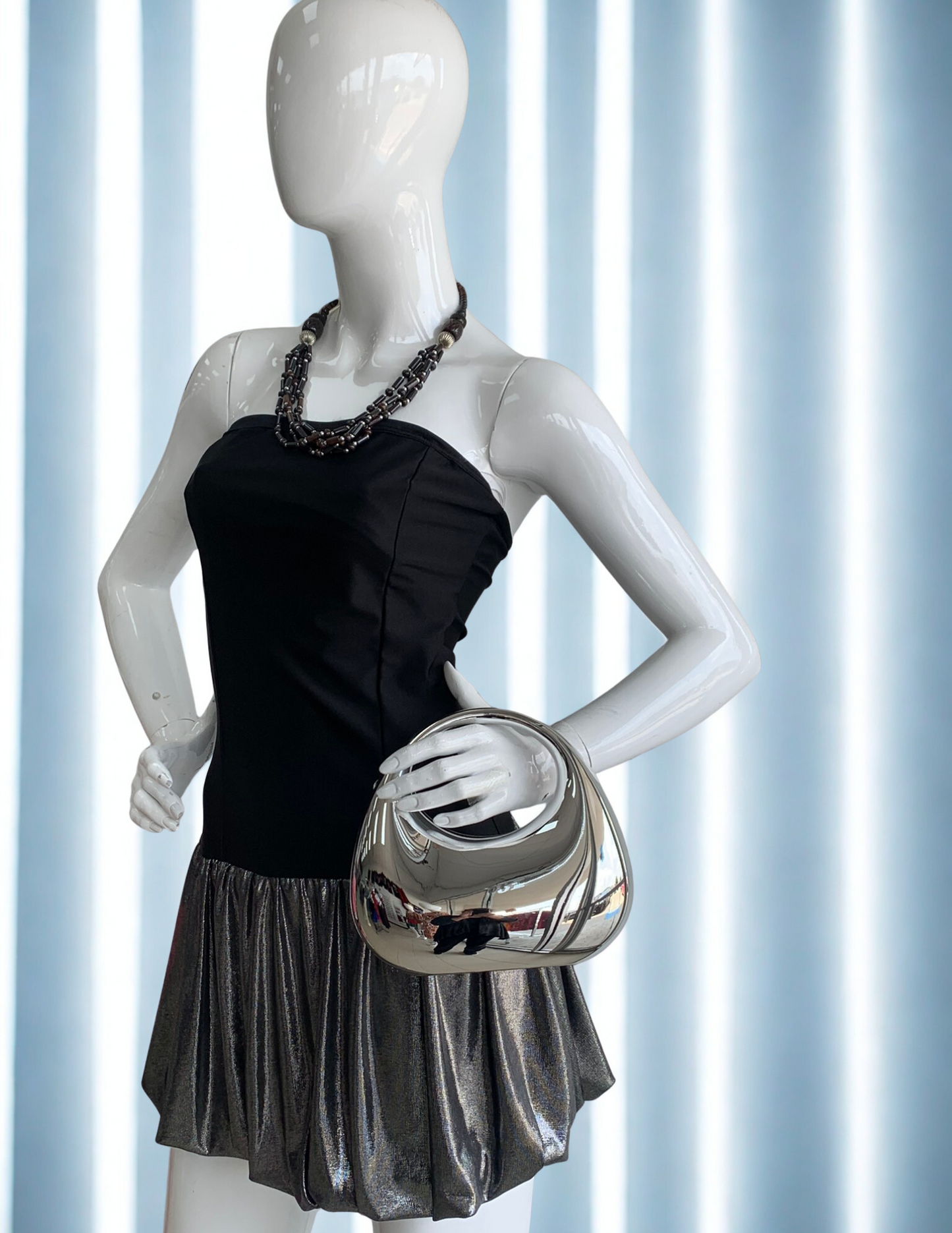 Metallic Glam Mini Dress