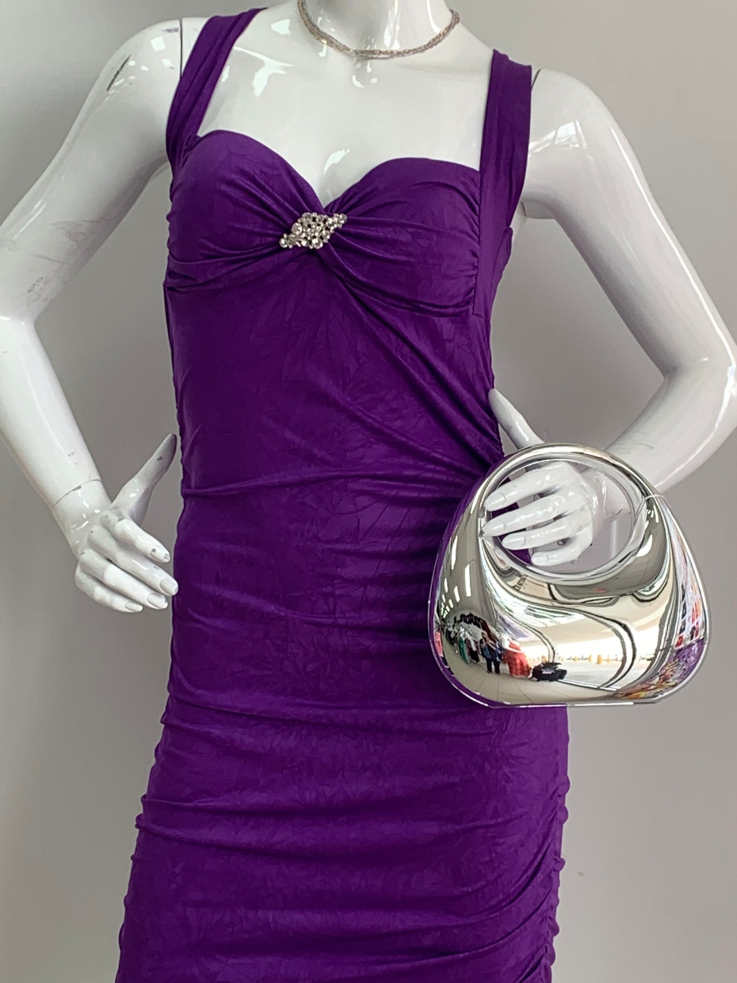 Elegant Purple Bodycon Dress