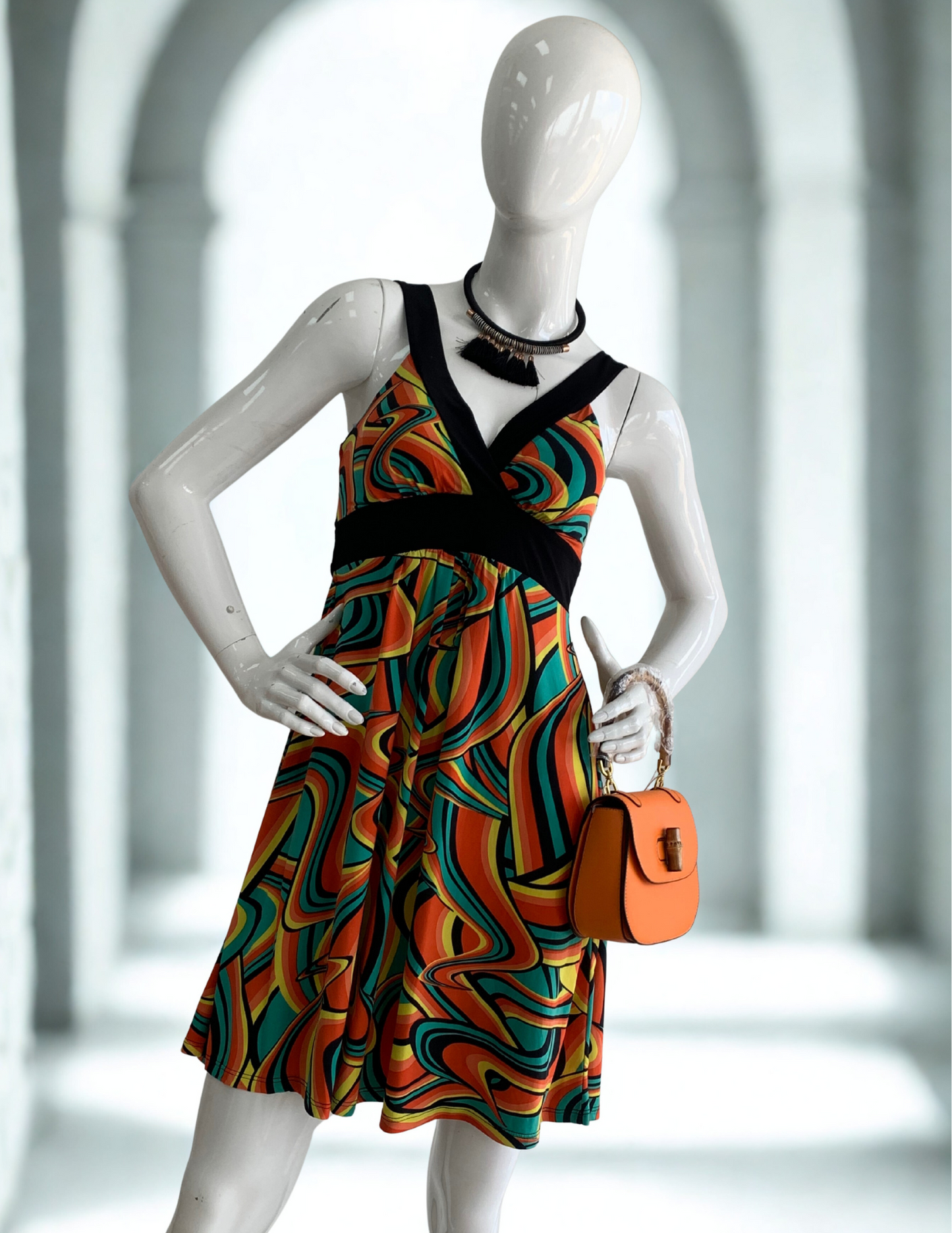 Boho Chic Tribal Print Shift Dress