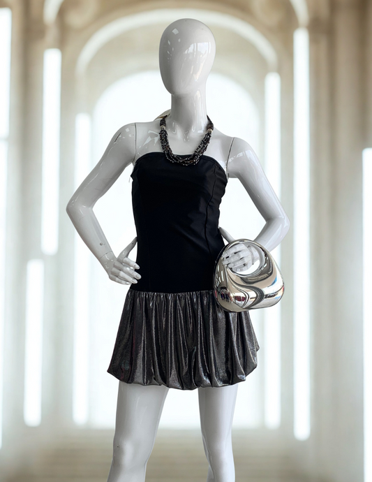Metallic Glam Mini Dress