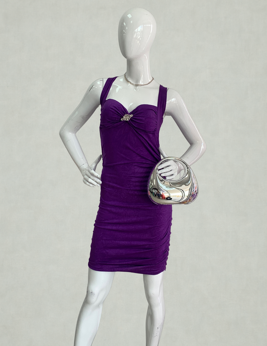Elegant Purple Bodycon Dress