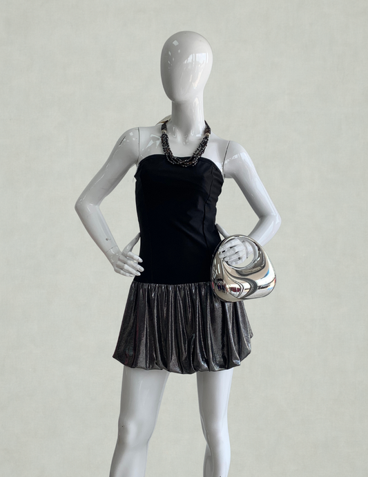 Metallic Glam Mini Dress